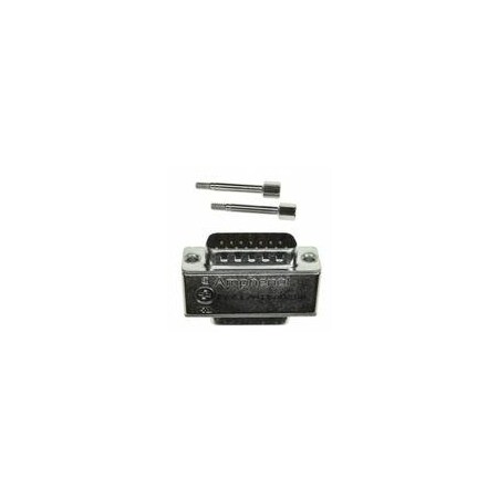 Amphenol Rectangular Connector Adapter, 15 Contacts(Side1), 15 Contacts(Side2), Panel Mount, Male-Female FCE17A15AD250